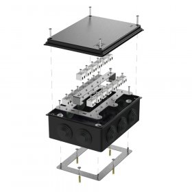 Коробка огнестойкая для о/п 40-0320-FR2.5-40 Е15-Е120 RAL9005 200х150х75 (5 шт/кор) Промрукав