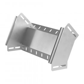 Угол вертикальный внешний 45 градусов Стандарт INOX (AISI 304) 400х100 (0,8 мм) Промрукав