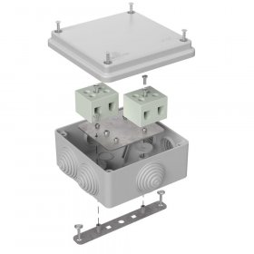 Коробка огнестойкая для о/п 40-0300-FR10.0-4 Е15-Е120 RAL7035 100х100х50 (14 шт/кор) Промрукав