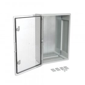 Корпус пластиковый с монтажной панелью ЩМП IP65 прозрачная дверь 600х400х200 Промрукав