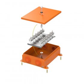 Коробка металлическая огнестойкая 70-0385-FR2.5-24 E15-E120 RAL2003 150x200x60 (6 шт/кор) Промрукав