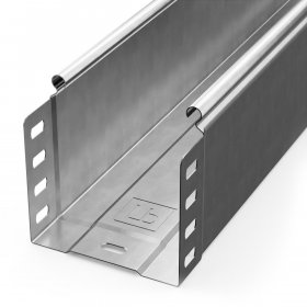 Лоток неперфорированный Стандарт INOX (AISI 304) 100х100х3000 (0,8 мм) (3 м/уп) Промрукав