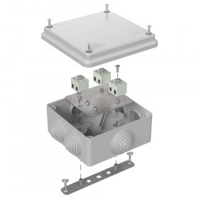 Коробка огнестойкая для о/п 40-0300-FR2.5-6 Е15-Е120 RAL7035 100х100х50 (14 шт/кор) Промрукав