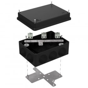 Коробка огнестойкая для о/п 40-0310-FR1.5-6 Е15-Е120 RAL9005 150х110х70 (6 шт/кор) Промрукав