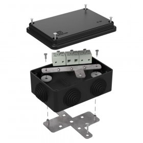Коробка огнестойкая для о/п 40-0340-FR6.0-6 Е15-Е120 RAL9005 120х80х50 (23 шт/кор) Промрукав