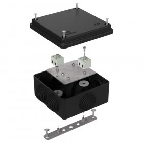 Коробка огнестойкая для о/п 40-0300-FR2.5-4 Е15-Е120 RAL9005 100х100х50 (14 шт/кор) Промрукав