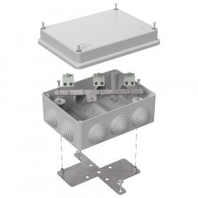 Коробка огнестойкая для о/п 40-0310-FR2.5-6 Е15-Е120 RAL7035 150х110х70 (6 шт/кор) Промрукав
