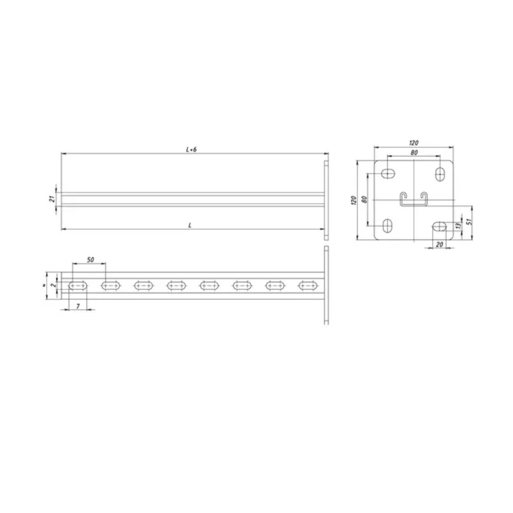 Стойка STRUT HDZ СС-41х21х3000 (2,5мм) Промрукав