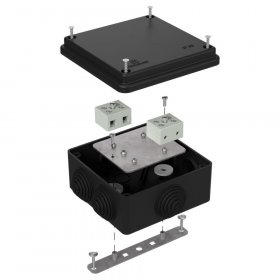 Коробка огнестойкая для о/п 40-0300-FR6.0-4 Е15-Е120 RAL9005 100х100х50 (14 шт/кор) Промрукав
