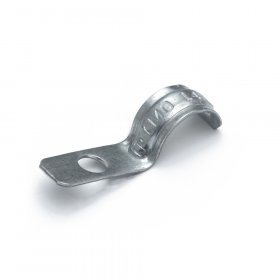 Скоба металлическая однолапковая усиленная противопожарная СМОУ d14-15 мм отв. d 6,5 мм (100шт/2000шт уп/кор) Промрукав