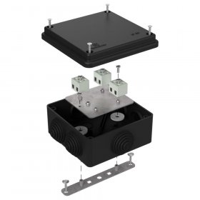 Коробка огнестойкая для о/п 40-0300-FR2.5-6 Е15-Е120 RAL9005 100х100х50 (14 шт/кор) Промрукав