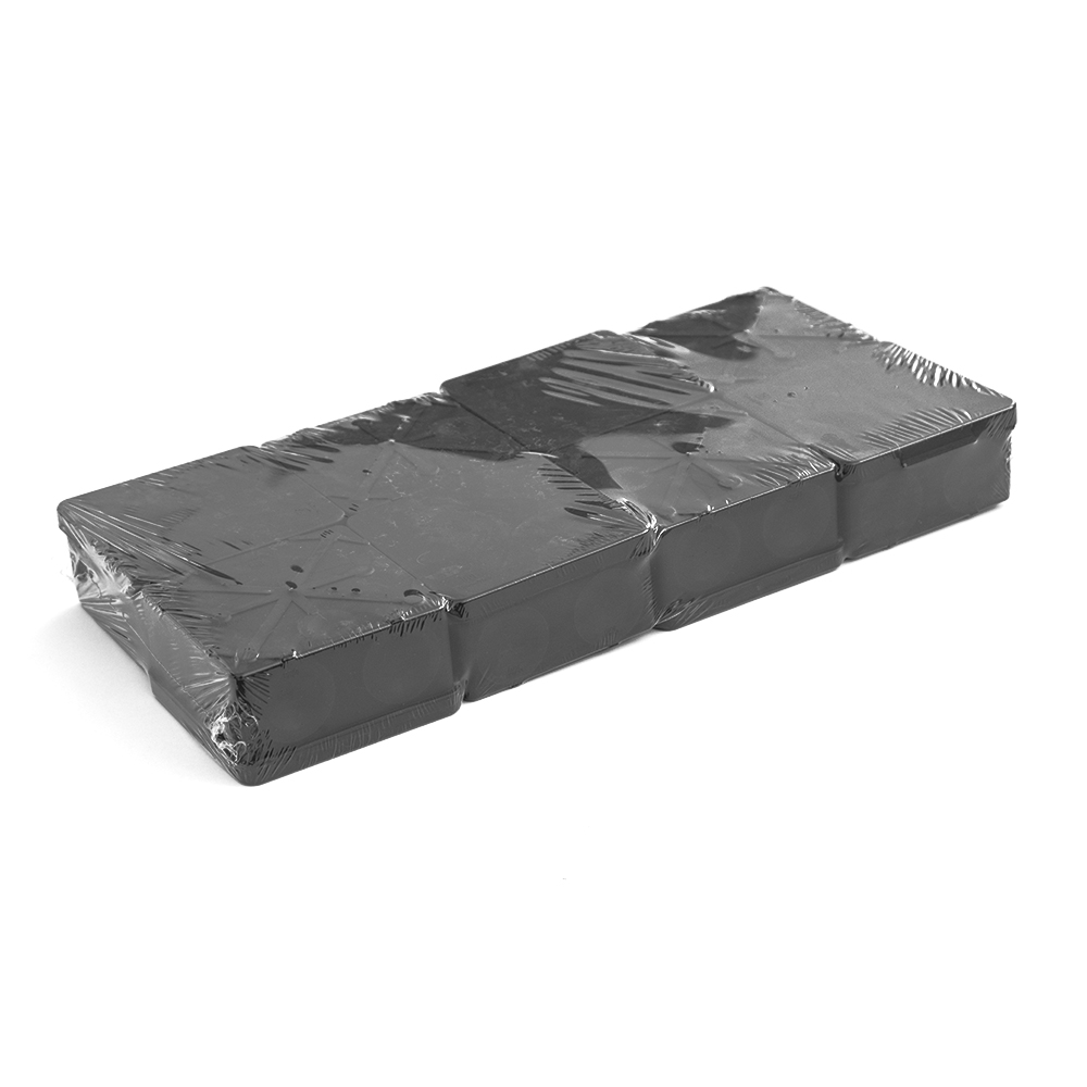 Коробка распределительная 60-0300-9005м для прямого монтажа двухкомпонентная безгалогенная (HF) черная 100х100х50 (8шт/уп) Промрукав