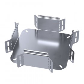 Ответвитель Х-образный Стандарт INOX (AISI 316) 100х80 (0,7 мм) Промрукав