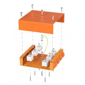 Коробка металлическая огнестойкая 70-0370-FR6.0-12 Е15-Е120 130х130х35 Промрукав