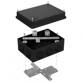 Коробка огнестойкая для о/п 40-0310-FR2.5-4 Е15-Е120 RAL9005 150х110х70 (6 шт/кор) Промрукав