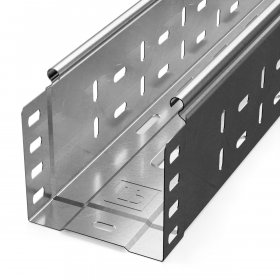 Лоток перфорированный Стандарт INOX (AISI 304) 100х100х3000 (0,8 мм) (3 м/уп) Промрукав
