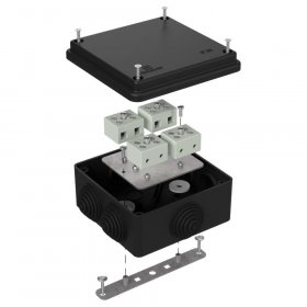 Коробка огнестойкая для о/п 40-0300-FR6.0-8 Е15-Е120 RAL9005 100х100х50 (14 шт/кор) Промрукав