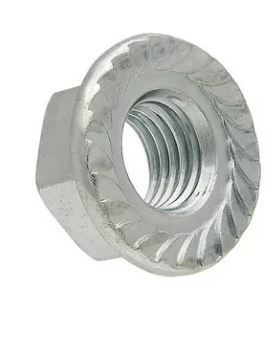 Гайка с насечкой, препятствующей откручиванию оцинкованная М8 (DIN 6923) (100 шт/уп) Промрукав