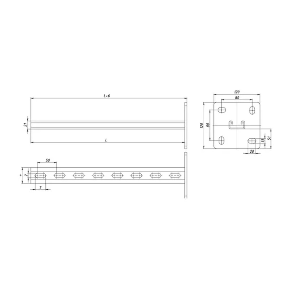 Стойка STRUT СС-41х21х2200 (2,5мм) Промрукав