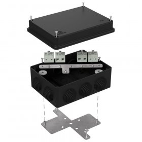 Коробка огнестойкая для о/п 40-0310-FR6.0-8 Е15-Е120 RAL9005 150х110х70 (6 шт/кор) Промрукав