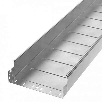 Лоток неперфорированный Профи INOX (AISI 304) 300х100х6000 (1,2 мм) (12 м/уп) Промрукав