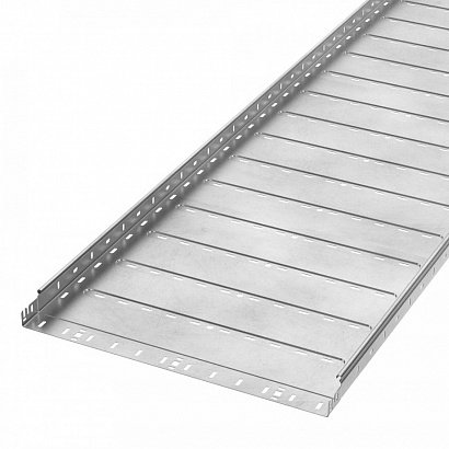 Лоток перфорированный Профи INOX (AISI 304) 600х50х6000 (1,2 мм) (12 м/уп) Промрукав