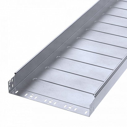 Лоток неперфорированный Профи INOX (AISI 316) 400х80х3000 (1,2 мм) (6 м/уп) Промрукав