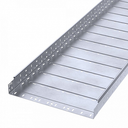 Лоток перфорированный Профи INOX (AISI 316) 500х80х6000 (1,0 мм) (12 м/уп) Промрукав