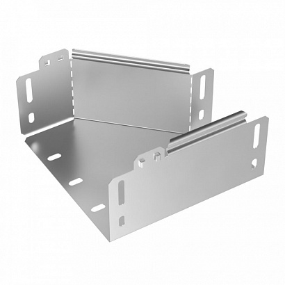 Переходник правый Стандарт INOX (AISI 304) 200х100х100 (0,7 мм) Промрукав