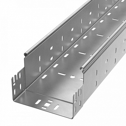 Лоток перфорированный Профи INOX (AISI 304) 150х100х6000 (1,2 мм) (12 м/уп) Промрукав
