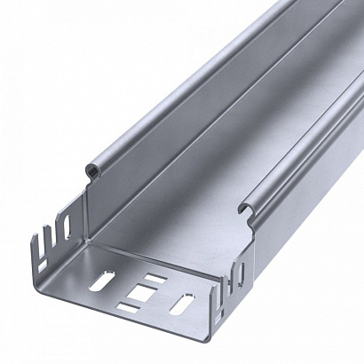 Лоток неперфорированный Профи INOX (AISI 316) 100х50х6000 (1,0 мм) (12 м/уп) Промрукав
