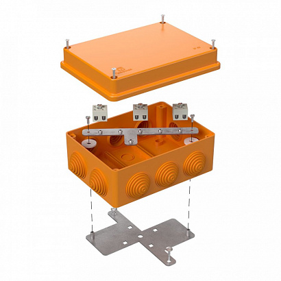 Коробка огнестойкая для о/п 40-0310-FR2.5-6 Е15-Е120 RAL2003 150х110х70 (6 шт/кор) Промрукав