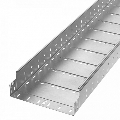 Лоток перфорированный Профи INOX (AISI 304) 300х100х6000 (1,2 мм) (12 м/уп) Промрукав