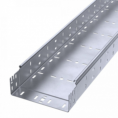 Лоток перфорированный Профи INOX (AISI 316) 200х80х3000 (1,5 мм) (6 м/уп) Промрукав