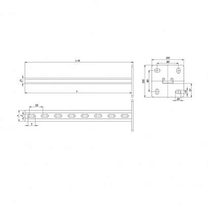 Стойка STRUT HDZ СС-41х21х2000 (2,5мм) Промрукав