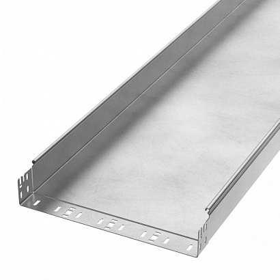 Лоток неперфорированный Профи INOX (AISI 304) 400х80х6000 (2,0 мм) (12 м/уп) Промрукав