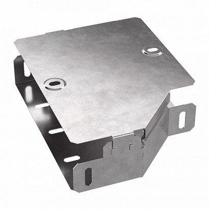 Переходник левый с крышкой Стандарт 200х150х50 (0,7 мм) Промрукав