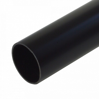 Труба жесткая ПВХ 2-х метровая легкая черная d16 мм (100м/уп) Промрукав