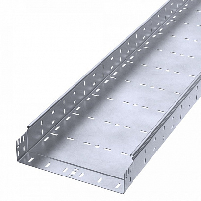 Лоток перфорированный Профи INOX (AISI 316) 300х80х3000 (1,5 мм) (6 м/уп) Промрукав