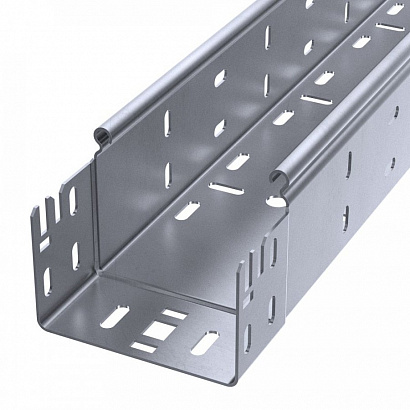 Лоток перфорированный Профи INOX (AISI 316) 100х80х6000 (1,5 мм) (12 м/уп) Промрукав