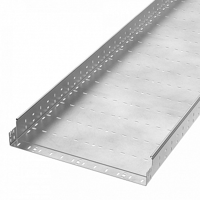 Лоток перфорированный Профи INOX (AISI 304) 600х100х3000 (1,5 мм) (6 м/уп) Промрукав
