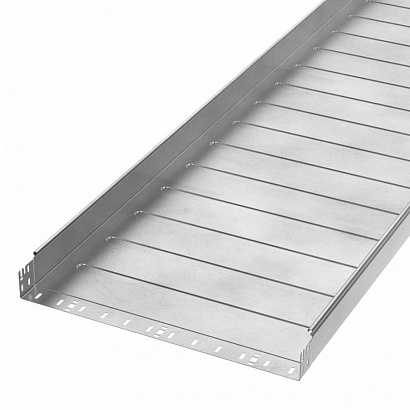 Лоток неперфорированный Профи INOX (AISI 304) 600х80х6000 (1,0 мм) (12 м/уп) Промрукав