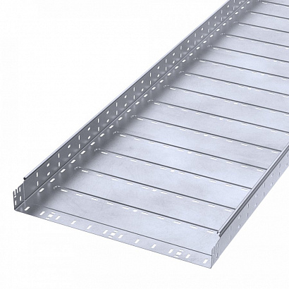 Лоток перфорированный Профи INOX (AISI 316) 600х80х3000 (1,2 мм) (6 м/уп) Промрукав