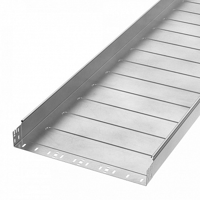 Лоток неперфорированный Профи INOX (AISI 304) 500х80х6000 (1,0 мм) (12 м/уп) Промрукав