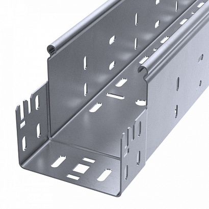 Лоток перфорированный Профи INOX (AISI 316) 100х100х3000 (1,0 мм) (6 м/уп) Промрукав