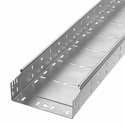 Лоток перфорированный Профи INOX (AISI 304) 200х80х6000 (1,2 мм) (12 м/уп) Промрукав