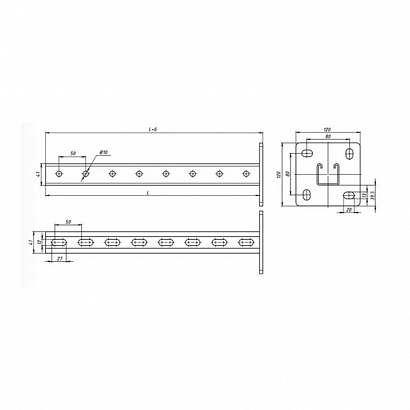 Стойка STRUT HDZ СС-41х41х2000 (2,5мм) Промрукав