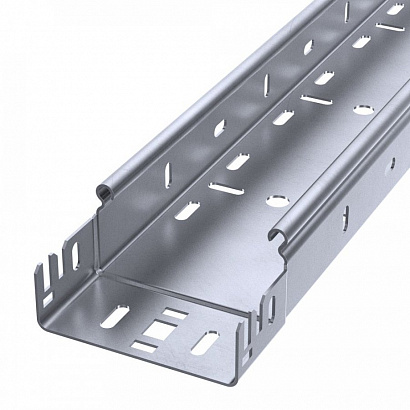 Лоток перфорированный Профи INOX (AISI 316) 100х50х3000 (1,5 мм) (6 м/уп) Промрукав