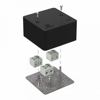 Коробка огнестойкая для кабель-канала 40-0460-FR6.0-6 Е15-Е120 RAL9005 85х85х45 (44 шт/кор) Промрукав