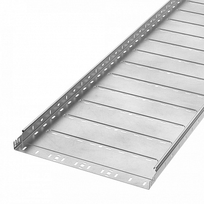 Лоток перфорированный Профи INOX (AISI 304) 500х50х3000 (1,0 мм) (6 м/уп) Промрукав